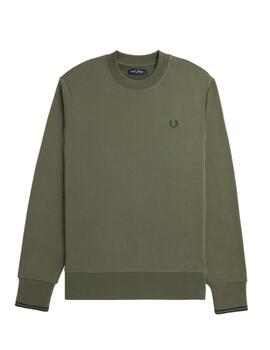 Sudadera Fred Perry Verde Hombre