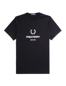 Camiseta Fred Perry Graphic Negra Hombre