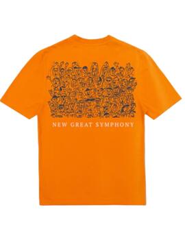 Camiseta Edmmond Studios PIANO CONCERT Naranja Hom