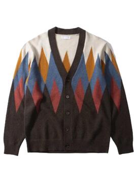 Cardigan Edmmond Studios RHOMBUS Multicolor Hombre