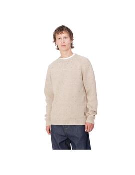 Jersey Carhartt Anglistic Beige Hombre