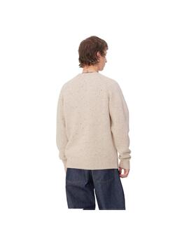 Jersey Carhartt Anglistic Beige Hombre