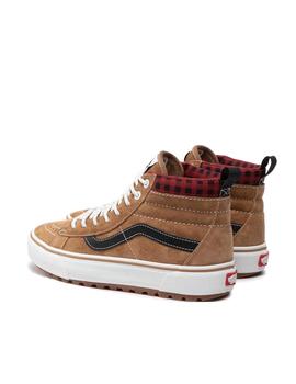 Zapatilla Vans SK8-Hi MTE-1 Plaid Marrón Unisex