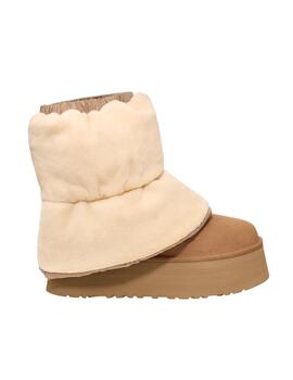 Bota UGG W Classic Mini Dipper Puffer Camel Mujer