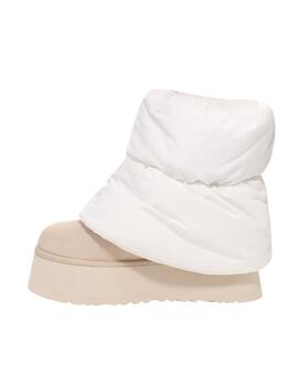 Bota UGG W Classic Mini Dipper Puffer Blanca Mujer