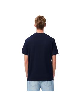 Camiseta Lacoste Gráfica Marino Hombre