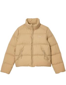 Cazadora Acolchada Lacoste Beige Mujer