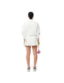 Falda Lacoste Interlock Blanca/Verde Mujer