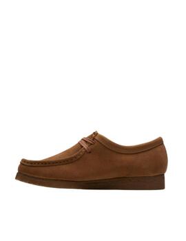 Zapato Clarks Wallabee Cola Marrón Hombre