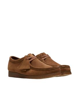 Zapato Clarks Wallabee Cola Marrón Hombre