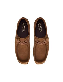 Zapato Clarks Wallabee Cola Marrón Hombre