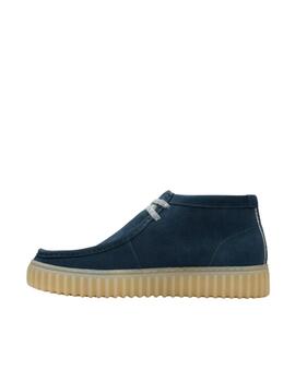 Zapato Clarks Torhill Hi Azul Hombre