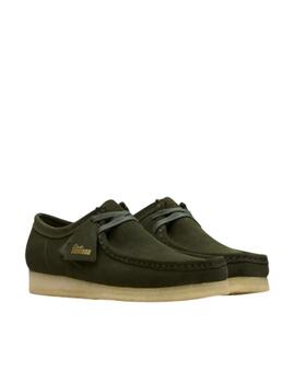 Zapato Clarks Wallabee Forest Verde Hombre