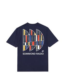 Camiseta EDMMOND RADIO Azul Marino Hombre