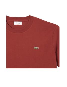 Camiseta Lacoste Classic Fit Mid Marrón Hombre