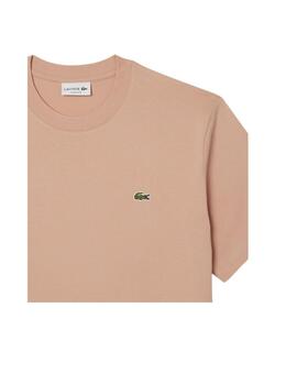 Camiseta Lacoste Classic Fit Mid Rosa Hombre