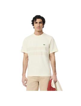 Camiseta Lacoste Heavy Jersey Beige Hombre