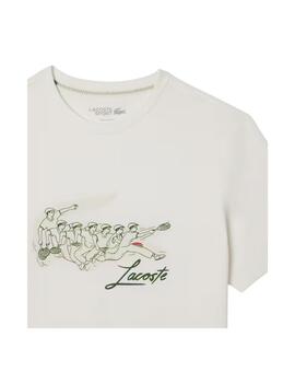 Camiseta Lacoste Ultra Dry Sport Blanca Hombre