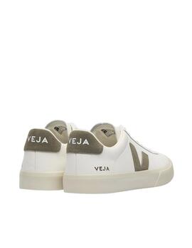 Zapatilla Veja Campo Blanco Caqui Unisex