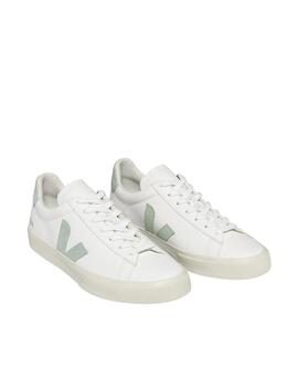 Zapatilla Veja Campo Blanco Matcha Mujer