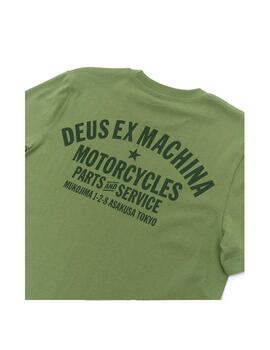 Camiseta Deus Ex Machina Tokyo Verde Hombre