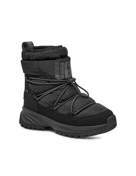 Bota UGG Yose Puffer Mid Negro Mujer