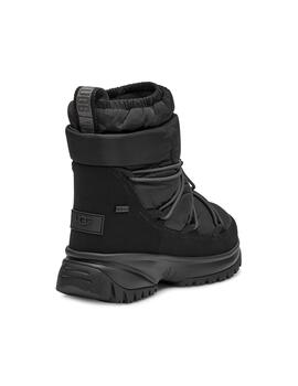 Bota UGG Yose Puffer Mid Negro Mujer