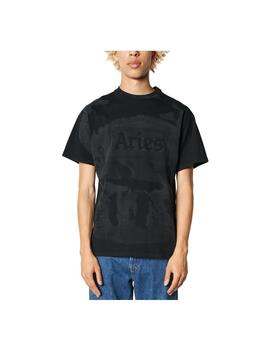 Camiseta Aries Lasered Mega Temple Negro Unisex