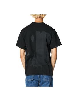 Camiseta Aries Lasered Mega Temple Negro Unisex