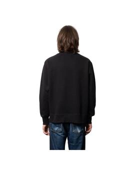 Sudadera Nudie Jeans Frasse Negro Hombre