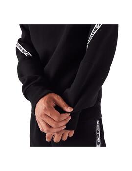 Sudadera Lacoste Crew Neck Fleece Negro Hombre