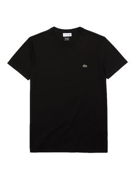 Camiseta Clásica Lacoste Negro Hombre