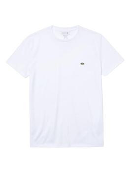 Camiseta Clásica Lacoste Blanco Hombre