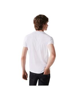 Camiseta Clásica Lacoste Blanco Hombre