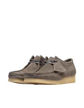 Zapato Clarks Wallabee Gris Hombre