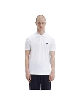 Polo Fred Perry Plain Blanco Hombre