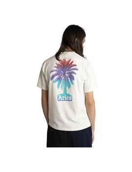 Camiseta Aries Palm SS Blanco Unisex