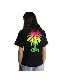 Camiseta Aries Palm SS Negro Unisex