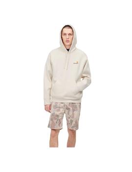 Sudadera Carhartt WIP Hooded Script Beige Unisex