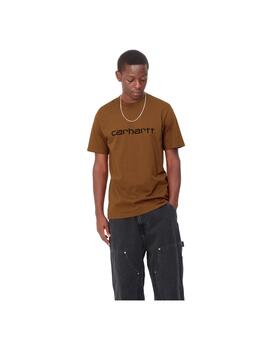 Camiseta Carhartt Wip Script Marrón Unisex