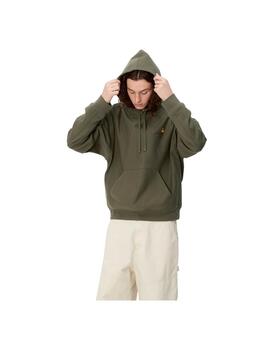 Sudadera Carhartt Wip American Script Verde Hombre