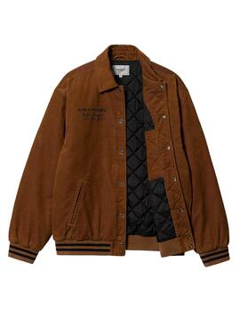 Cazadora Carhartt Wip Rugged Letterman Marrón Hombre