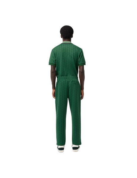 Pantalón de Chandal Lacoste Jacquard Verde Hombre