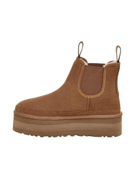 Bota Ugg Neumel Platform Chelsea Marrón Mujer