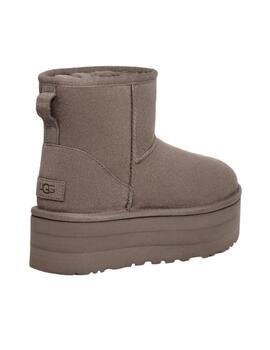 Bota Ugg Classic Mini Platform Gris Mujer