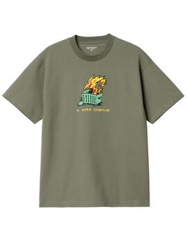 Camiseta Carhartt Wip Warm Embrace Verde Hombre