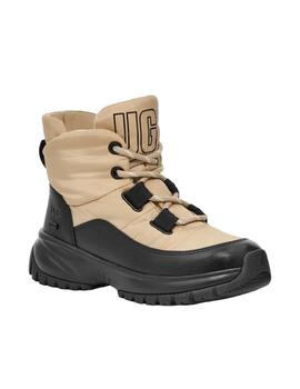 Bota Ugg Yose Puffer Lace Beige Mujer