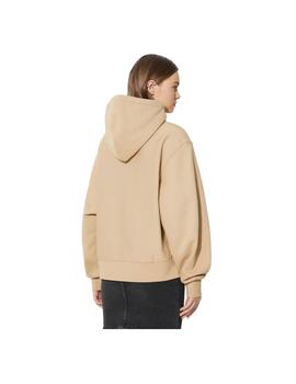 Sudadera Carhartt W HD American Script Beige Mujer