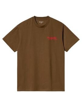 Camiseta Carhartt S/S Rocky Marrón Hombre