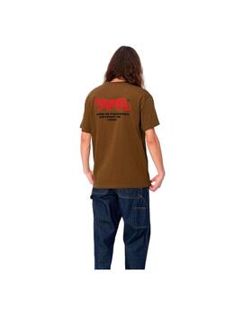 Camiseta Carhartt S/S Rocky Marrón Hombre